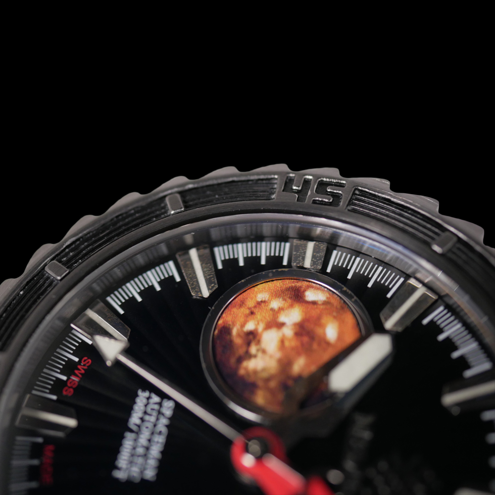 Neminus Spaceman Mars Traveler 44mm Swiss Automatic Movement Men's Watch WR30ATM